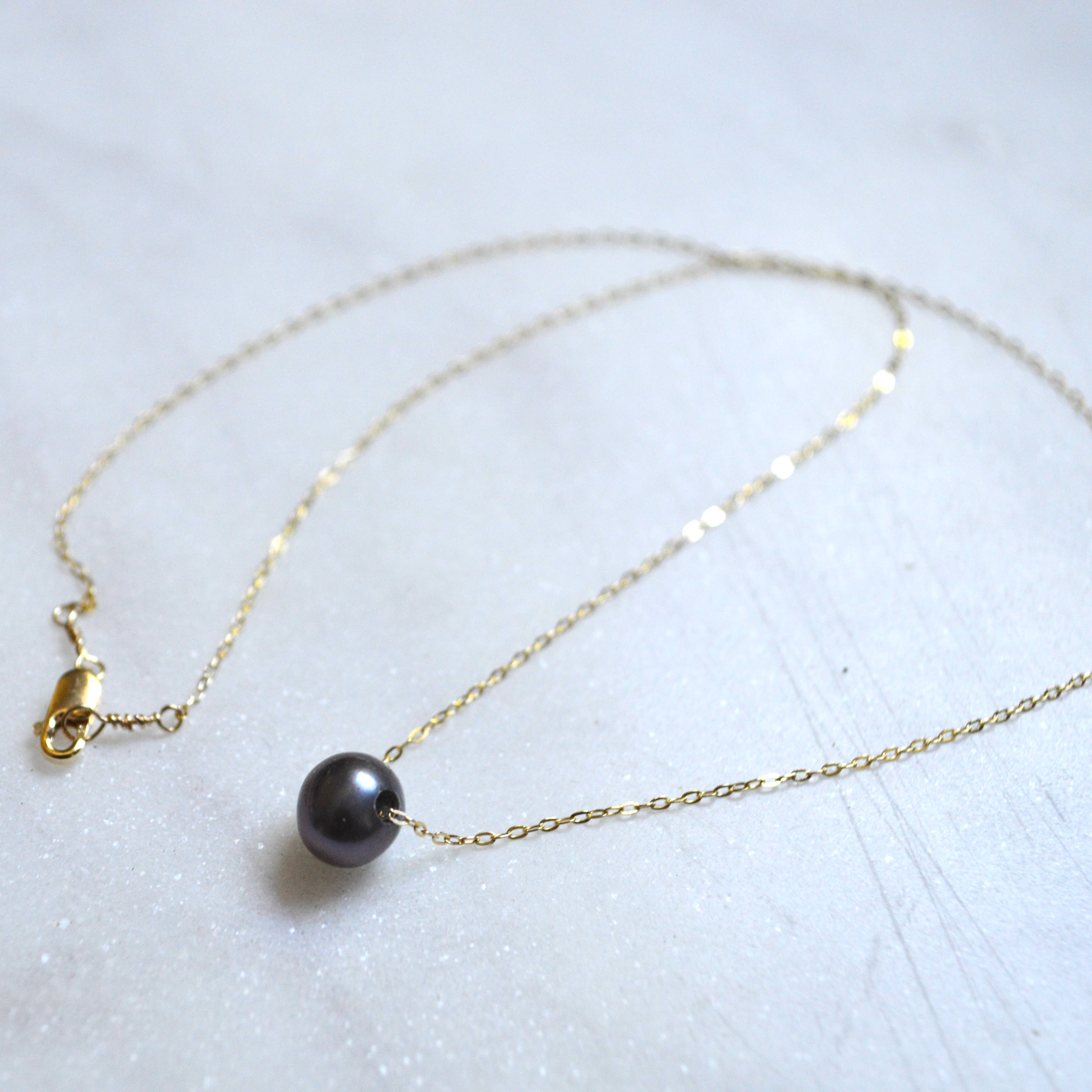 Salty But Sweet - Wholesale Pendant/Charm Necklace - Floating Freshwater Pearl Necklace8