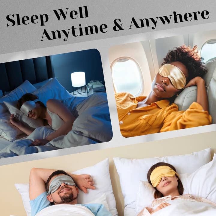 Nochka - Wholesale Sleep/Eye Mask - Silver Pure Silk Sleep Mask 4