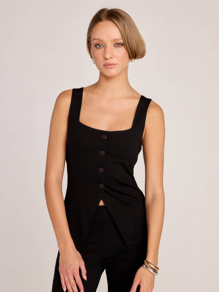 Chaleco Talia - Negro para venta al por mayor de Sunday Ritual