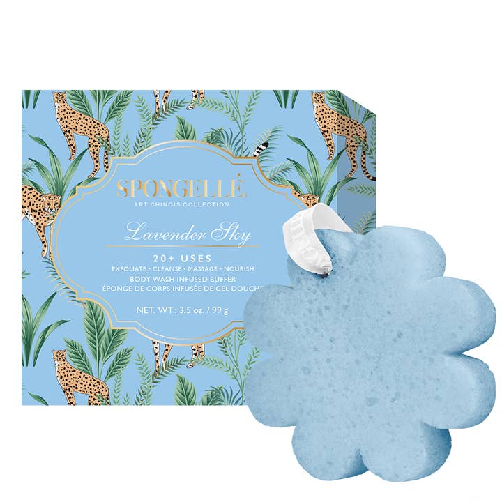 Spongellé - Wholesale Bath Pouf/Sponge - Lavender Sky Art Chinois Body Buffer