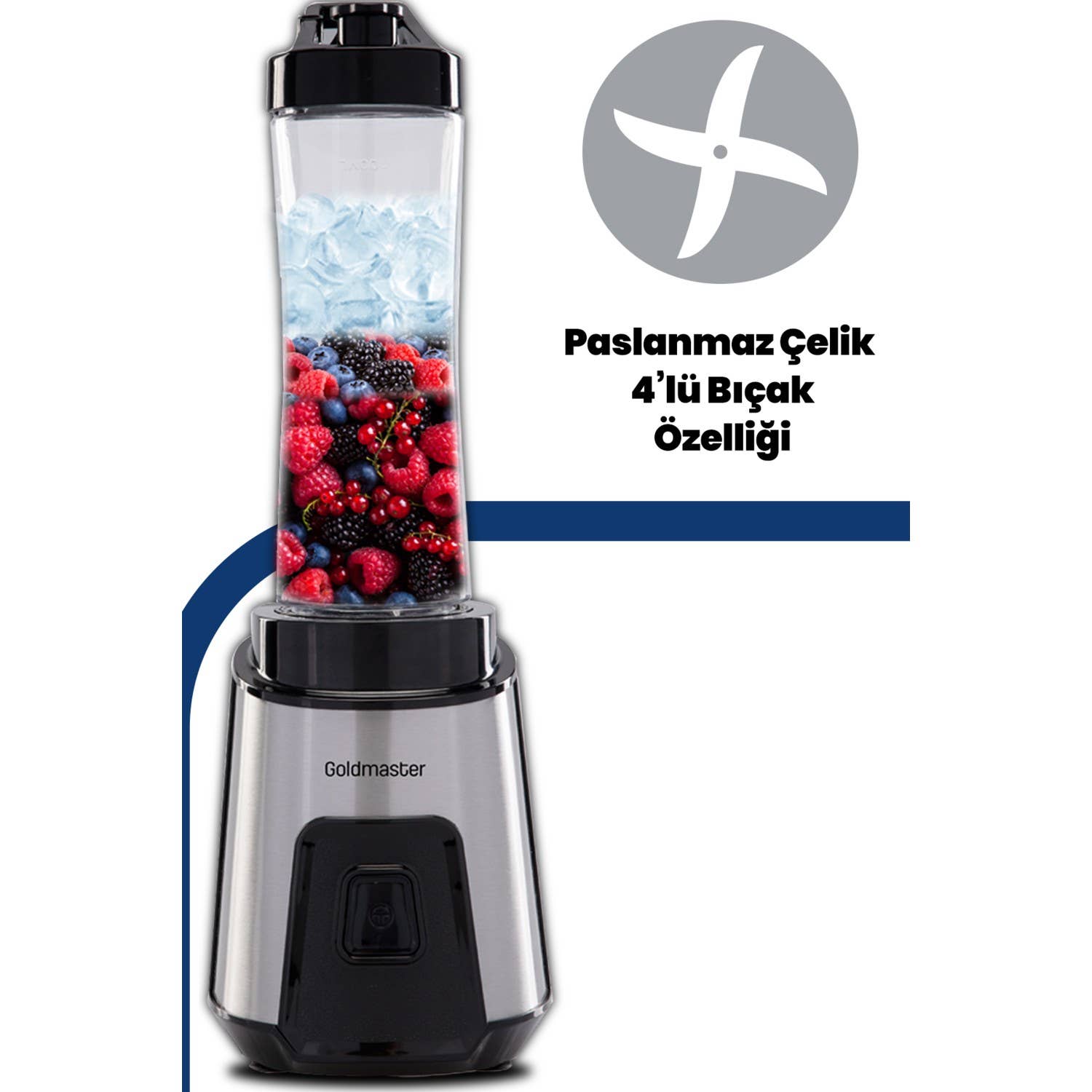 Gri Goldmaster Mixup GM-7259 Persoonlijke Blender RVS voor groothandel op Faire4