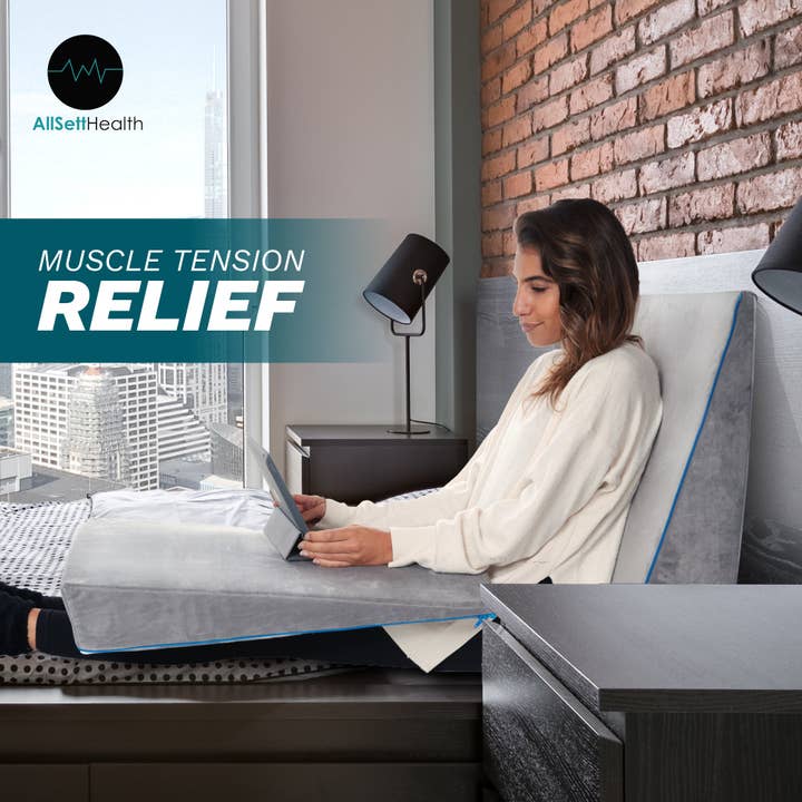 AllSett Health - Wholesale Bedding Pillow - Bed Wedge Pillow – 3 in 1 Support - Adjustable Bed Pillow