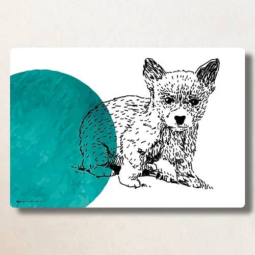 Tovaglietta XL Bear Verde/Blu per la vendita all'ingrosso da parte di Bijzondere Kaartjes