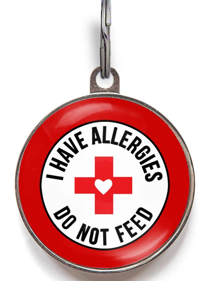 Allergy Alert Dog Tag – Do Not Feed + QR Code for wholesale by WagATudeTags