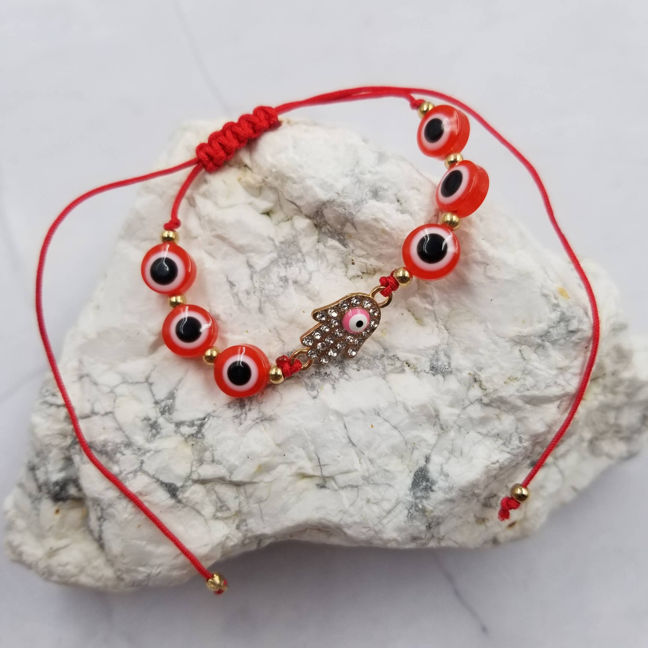 Conjuntos de 12 peças Pulseira de olho de mão de cristal conjuntos de 12 peças para venda a revendedores na Faire1