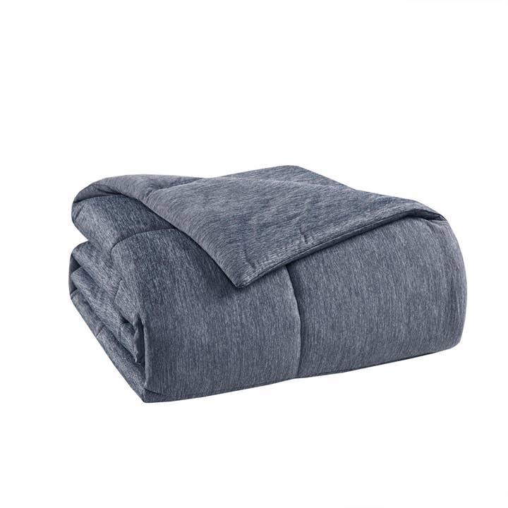Olliix - Wholesale Down Comforter - Oversized Jersey Knit Down Alternative Comforter, Navy13