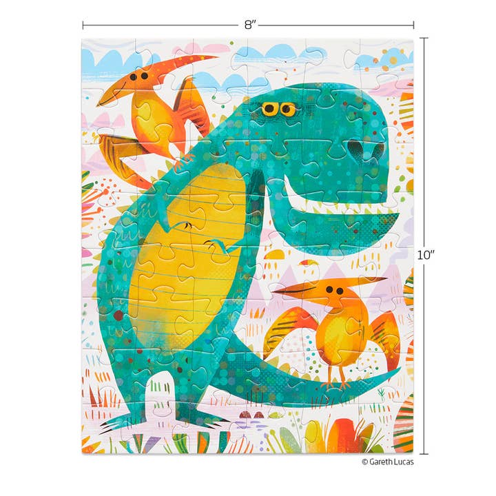 WerkShoppe - Wholesale Puzzle - Kids - T-Rex and Friends 48 Piece Jigsaw Puzzle Snax3