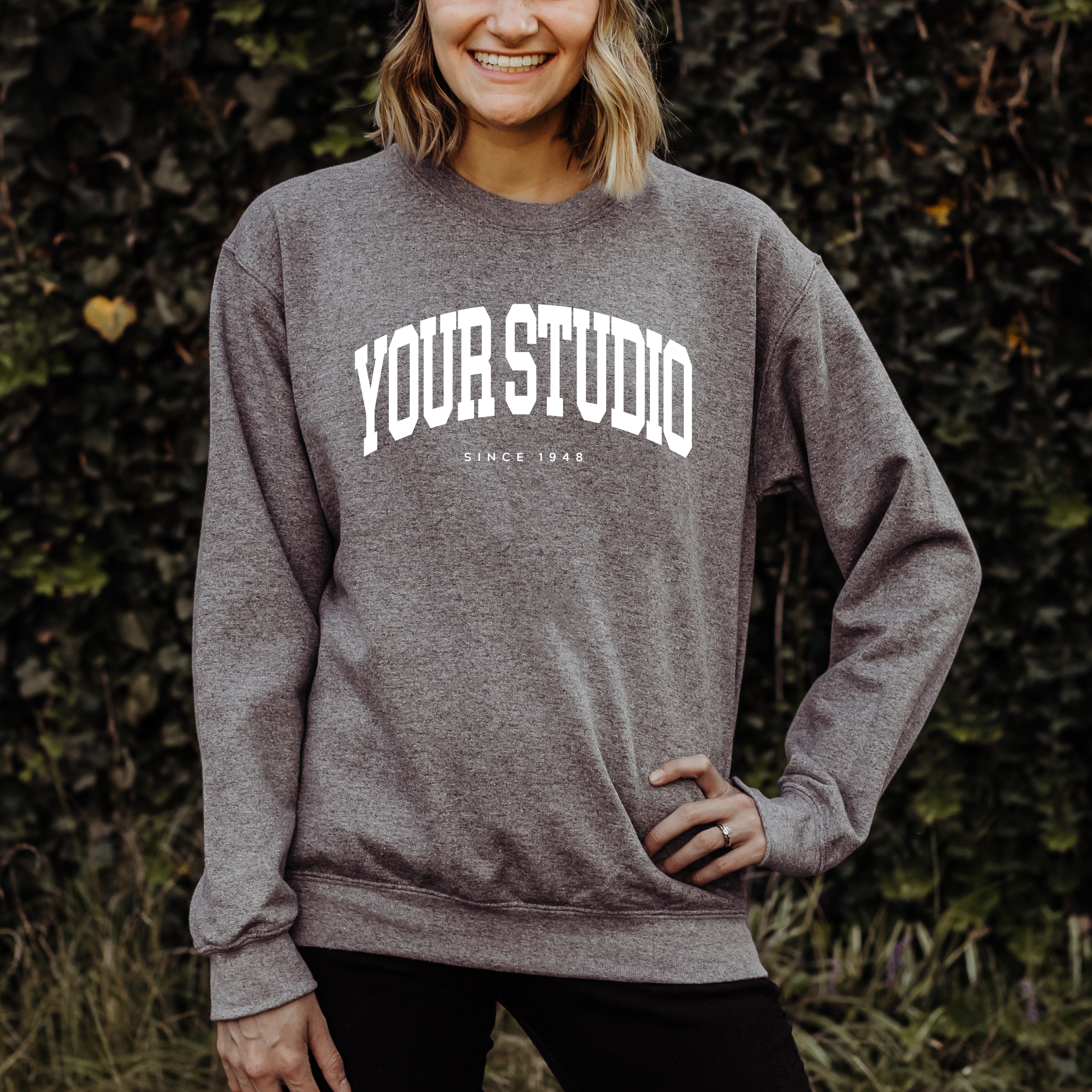 Faith & Life Christian Brands - Wholesale Graphic Sweatshirt - Women's - Custom Pilates Studio Personalized Crewneck Sweatshirt16