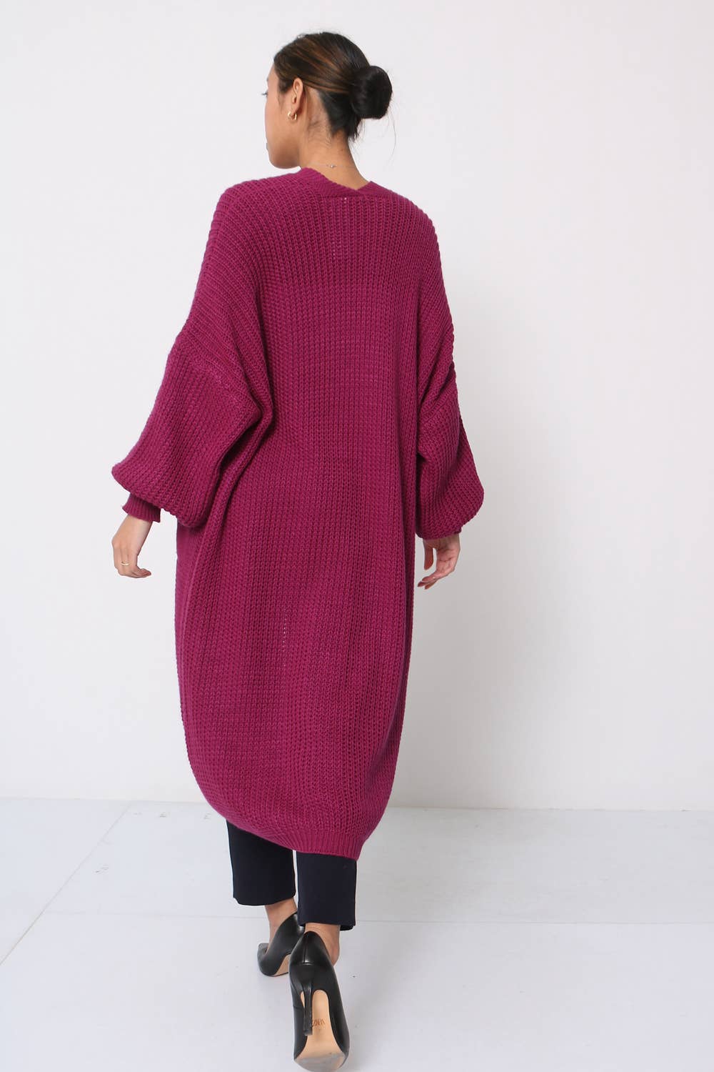 LORIANE - Wholesale Cardigan - Women's - 2268 Long knitted cardigan8