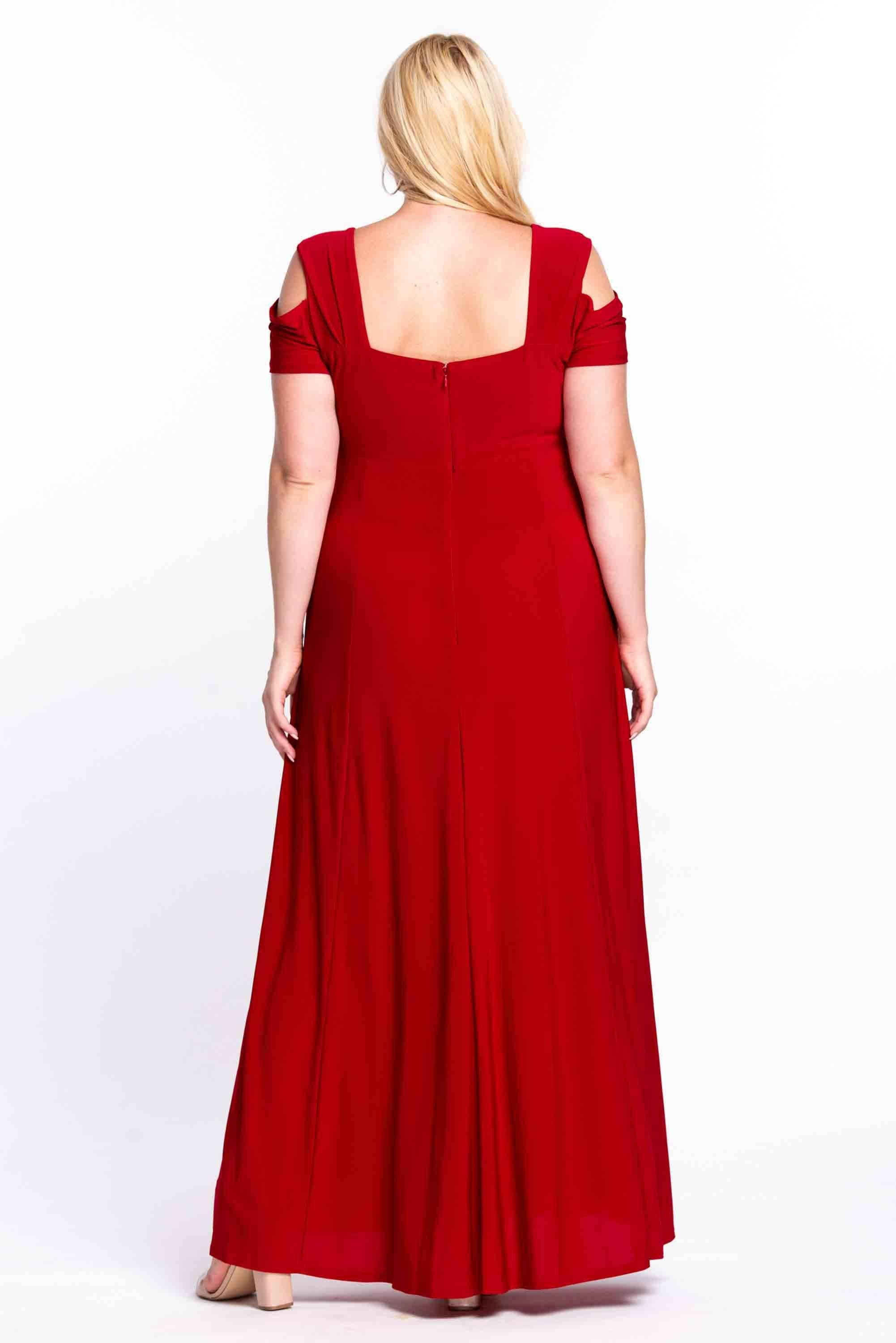 Kos Couture - Wholesale Gown - Women's - R&M Richards 1367W Long Plus Size Formal Evening Dress12