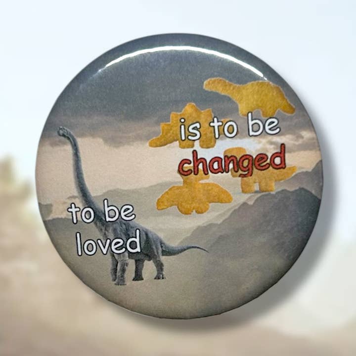 To Be Loved Button for wholesale by Metalbox