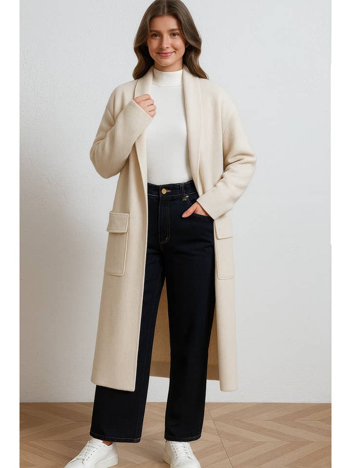 Lucy Sparks – wholesale Coat – Women’s – HEAVY KNIT COATIGAN WITH POCKETS