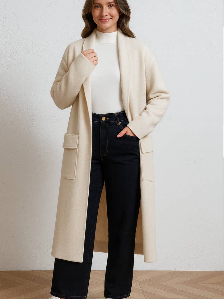 CAPPOTTO IN MAGLIA PESANTE CON TASCHE per la vendita all'ingrosso da parte di Lucy Sparks