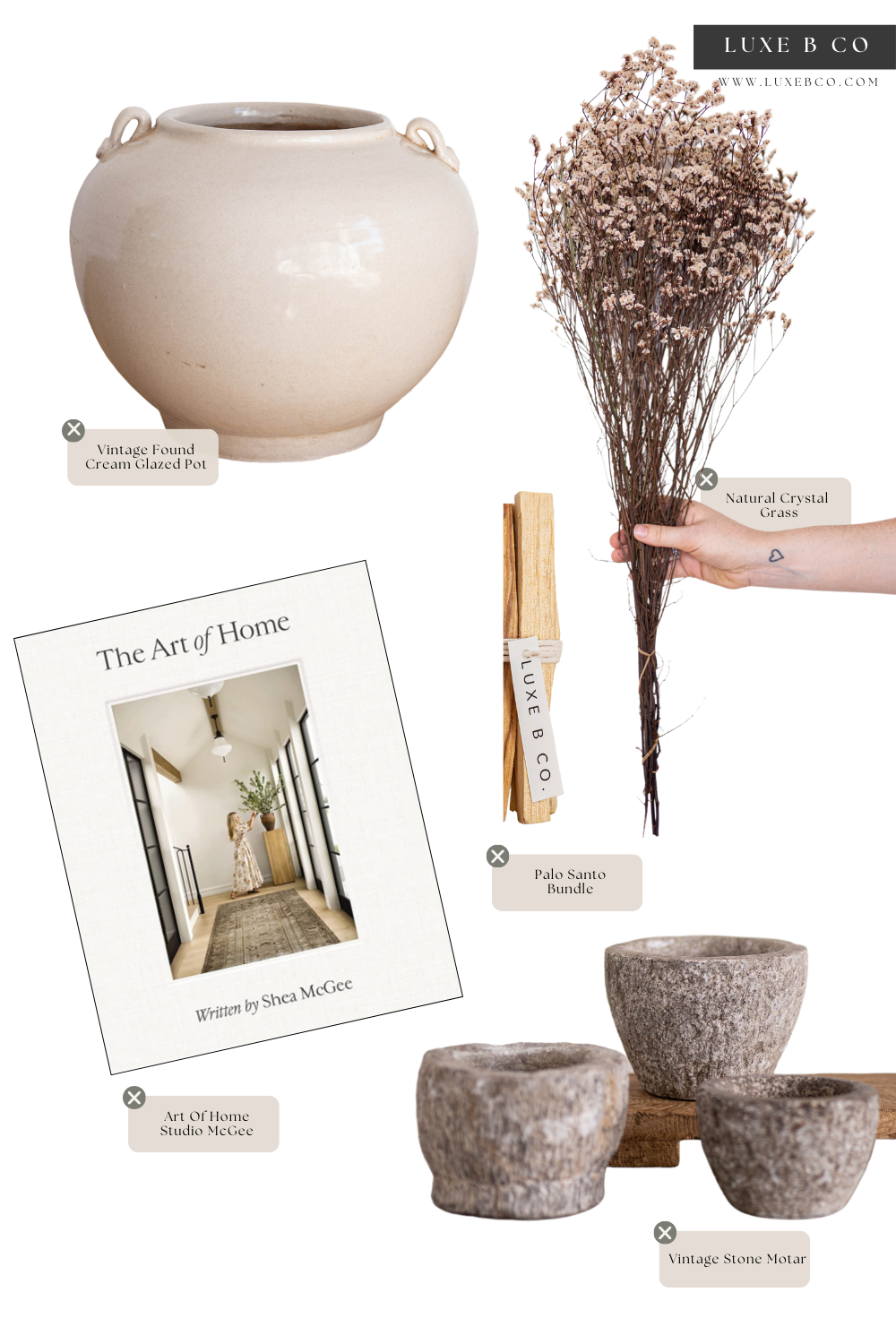 Luxe B Co - Wholesale Plant Pot - Cream Glazed Vintage Inspired Pot5