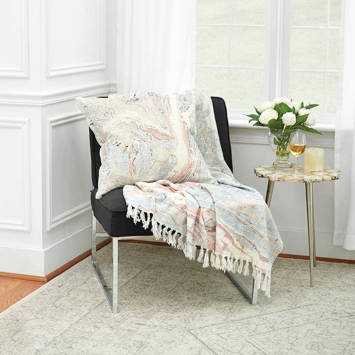 Marble Throw Blanket for wholesale by ELISABETH YORK