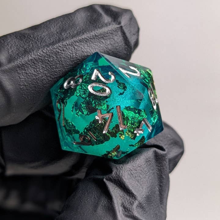 EBONWOOD - Wholesale Dice - Enchanted Siren Lustridice - 7-Piece Liquid Core Dice Set2