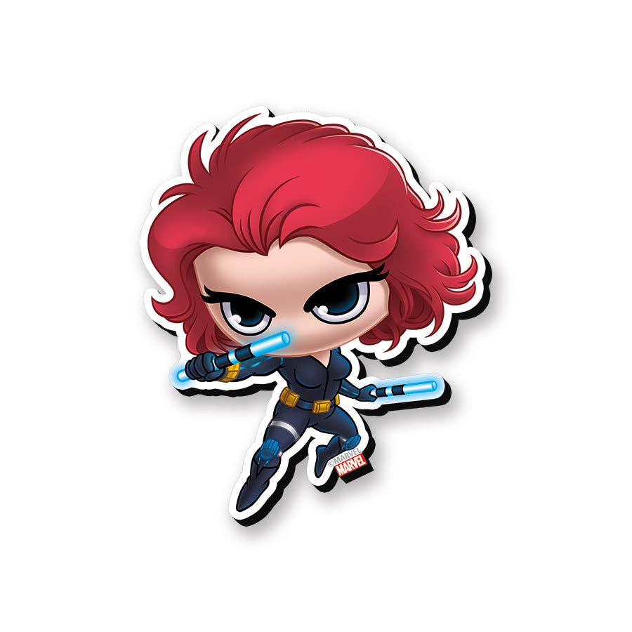 AQUARIUS, GAMAGO, ICUP, & ROCK SAWS by NMR Brands - Wholesale Magnet - Marvel Black Widow Chibi Funky Chunky Magnet0