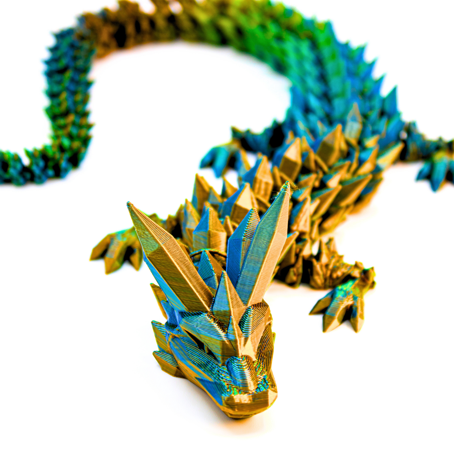 Dragon Fidgets - Wholesale Fidget Toy - Kids - 19IN Crystal Dragon Fidget Toy Decor, 3D Printed21