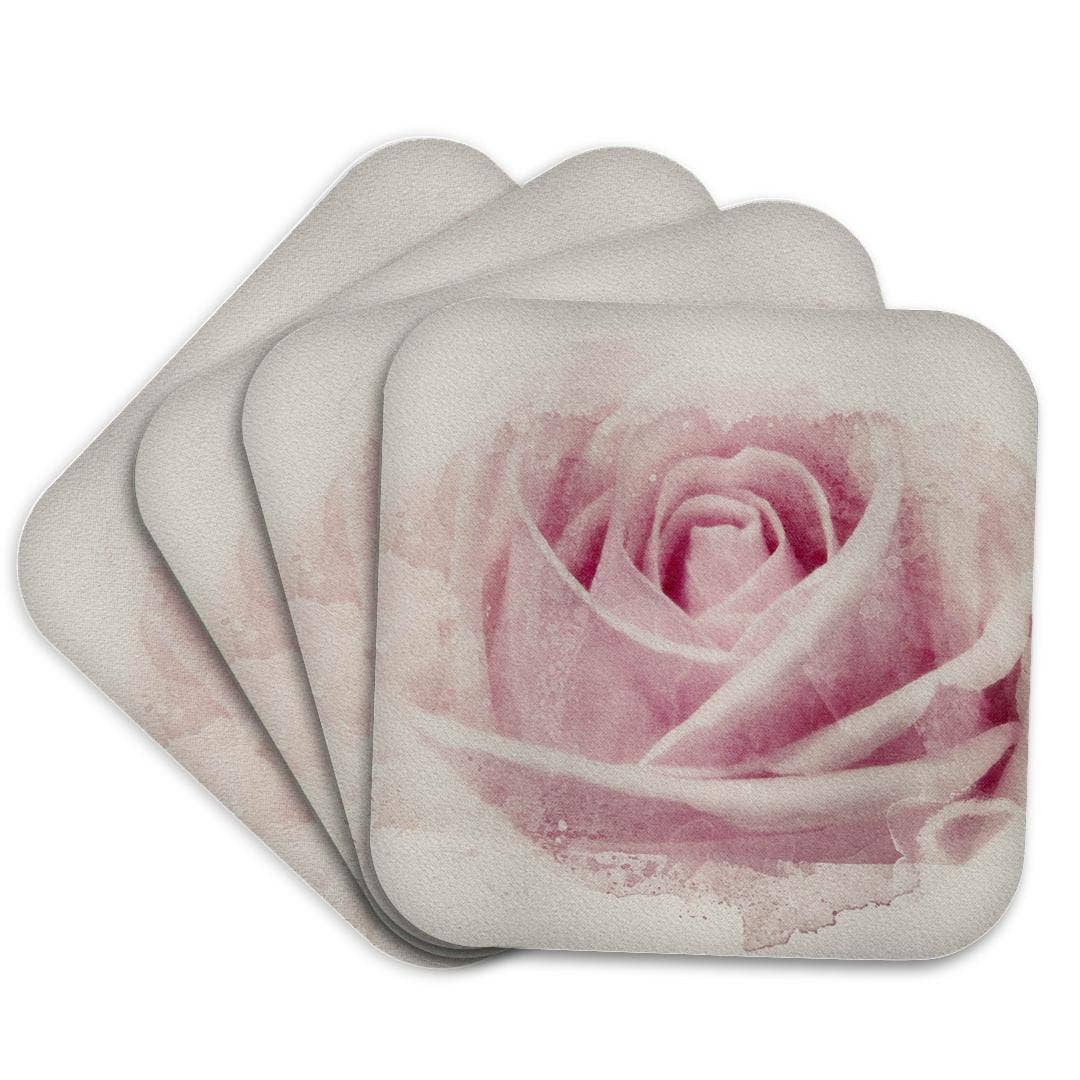 3dRose - Wholesale Coasters - 3dRose, Image Of Watercolor Pink Rose Art, Coaster7