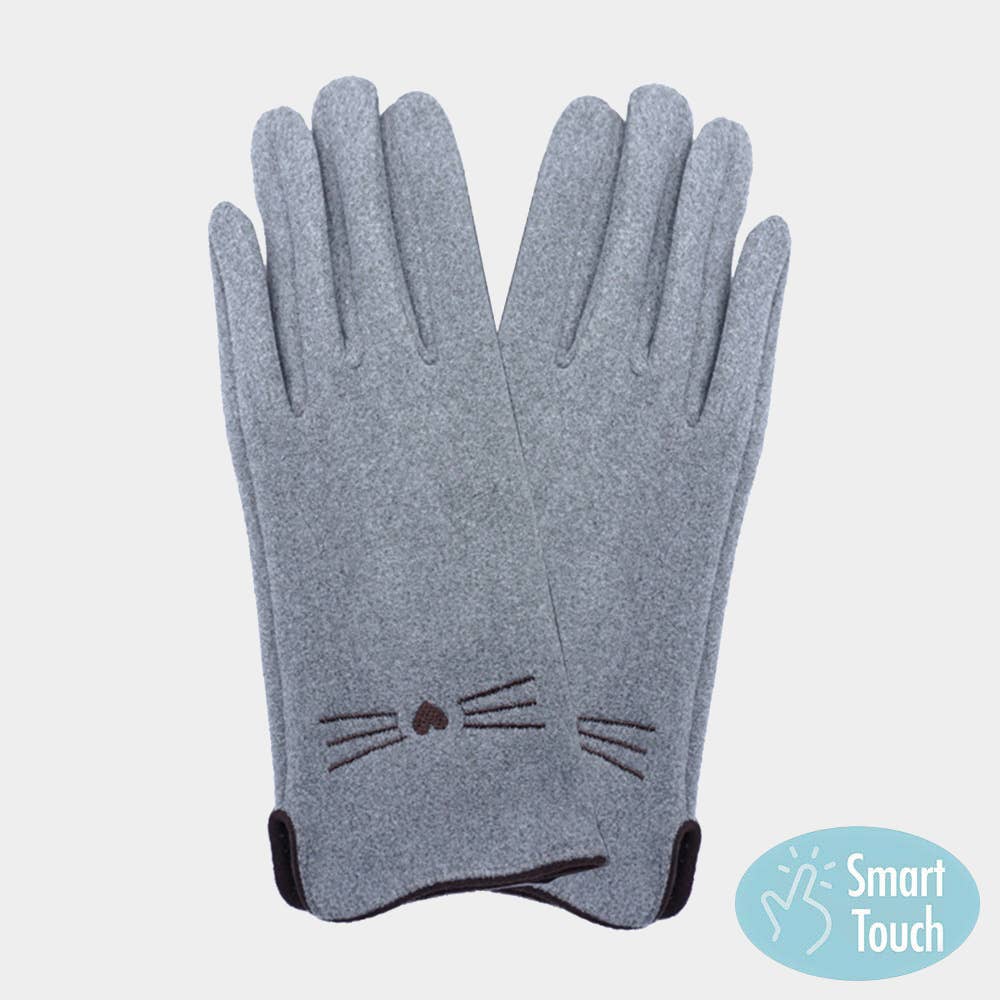 Sensibling Corp. - Wholesale Gloves - Women's - Cat Pointed Faux Suede Smart Touch Gloves5