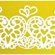 Hearts Embrace Silicone Lace Mat, by Global Sugar Art for wholesale by Global Sugar Art