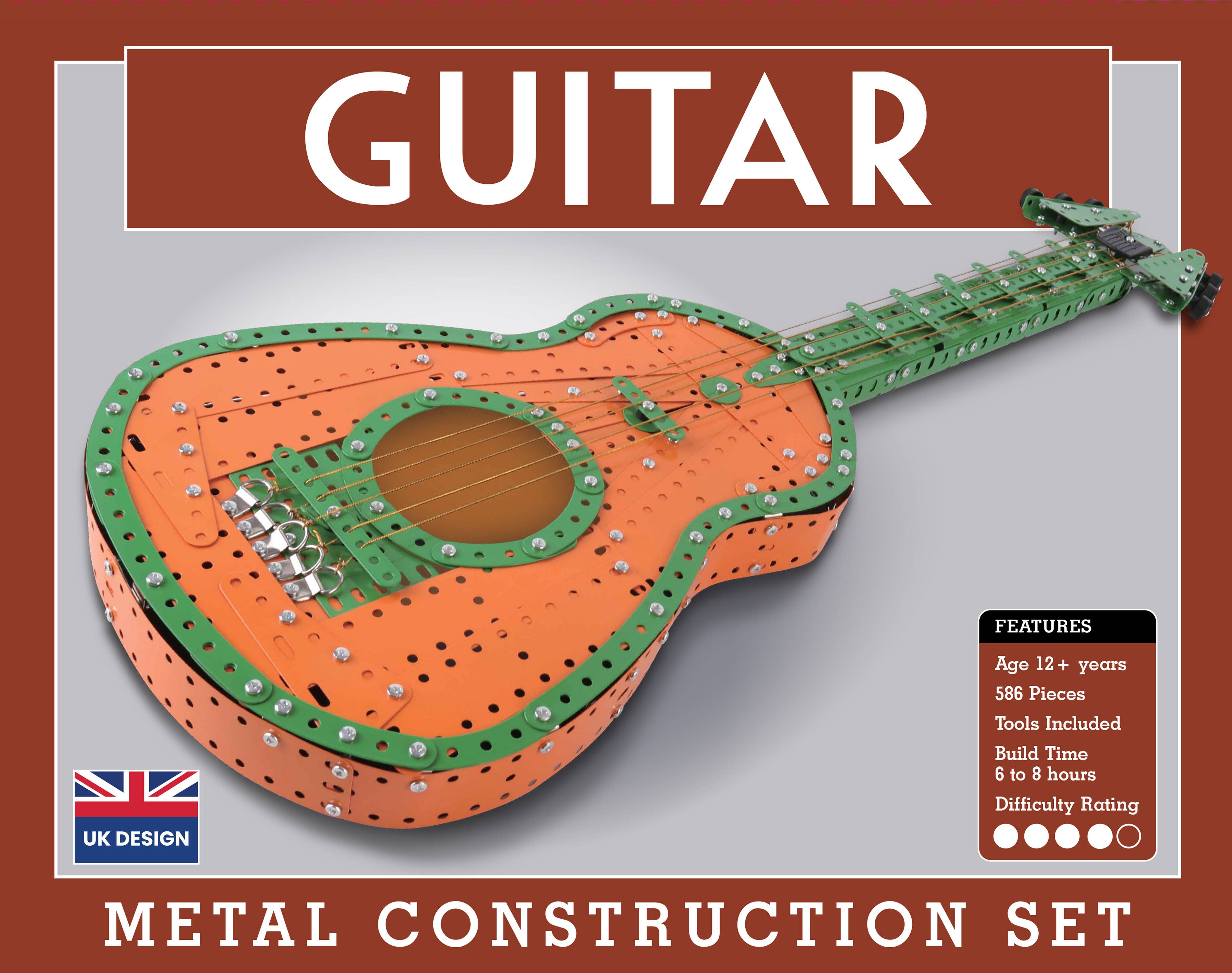 Coach House Partners - Vente Jeu construction – enfant - Ensemble de construction en métal pour guitare3