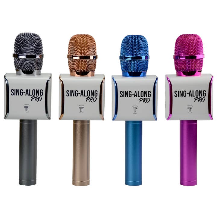Trend Tech Brands - Wholesale Speakers - Sing A long Pro 3 Karaoke Bluetooth Microphone - Rose Gold