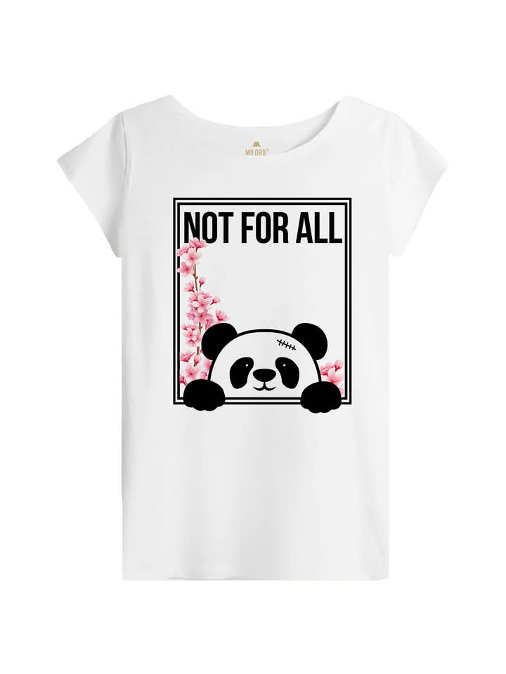 Dame T-shirt LILLE PANDA for engroshandel hos Milord