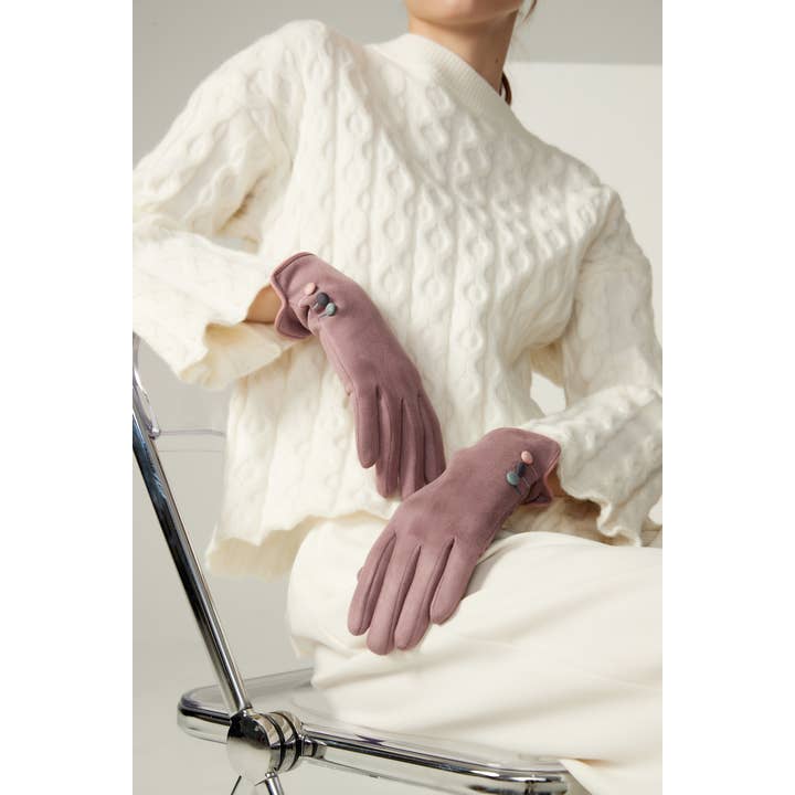 Aavion - Wholesale Handschoenen - Dames - Dameshandschoenen van imitatie suède met touchscreen – Rand & Knopen9