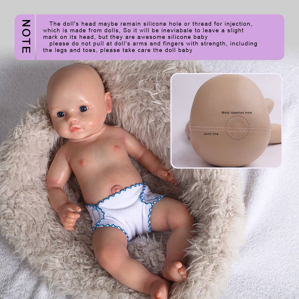 Serendoll - Wholesale Doll - Kids - Serendoll 16.5"/ 42 Cm Full Silicone Reborn Baby Doll,solid4