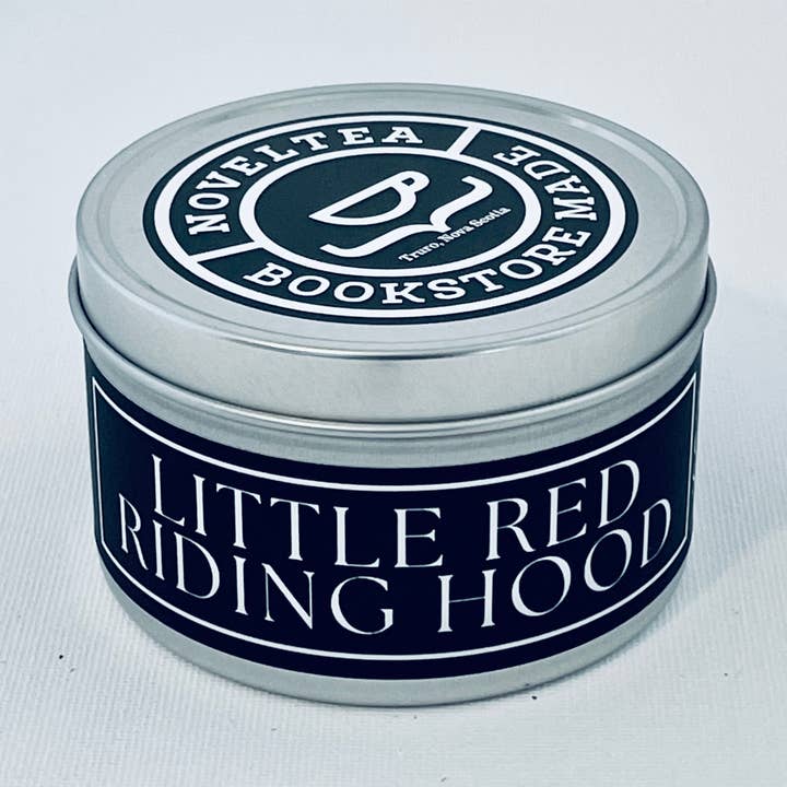 NovelTea Bookstore & Gifts - Wholesale Travel Candles - Little Red Riding Hood - Apple Spice Black Label Candle0