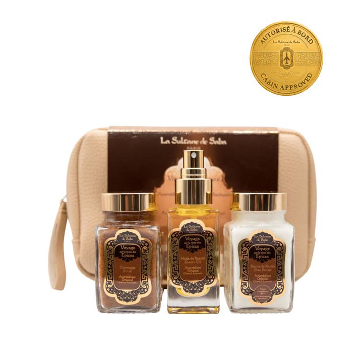 Coffret Cadeau Corps - Traitement Ayurvédique - Ambre Vanille Patchouli - Voyage sur la Route des Épices pour la vente par La Sultane de Saba Canada