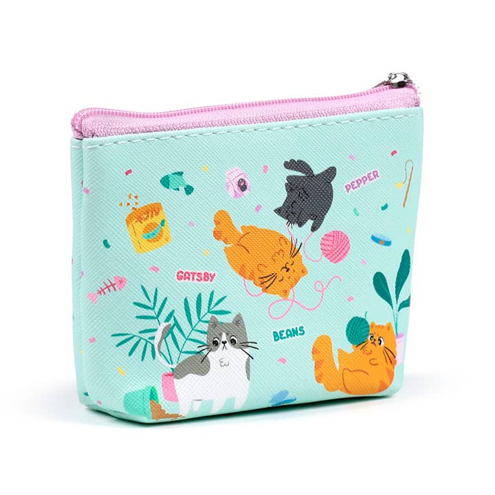 Puckator Ltd – wholesale Coin purse – Unisex – Beans & Co Cats PVC Purse4
