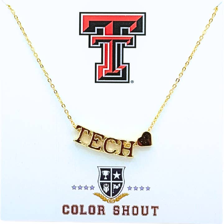 Color Shout - Wholesale Pendant/Charm Necklace - I Love College: Initial Heart Necklace32