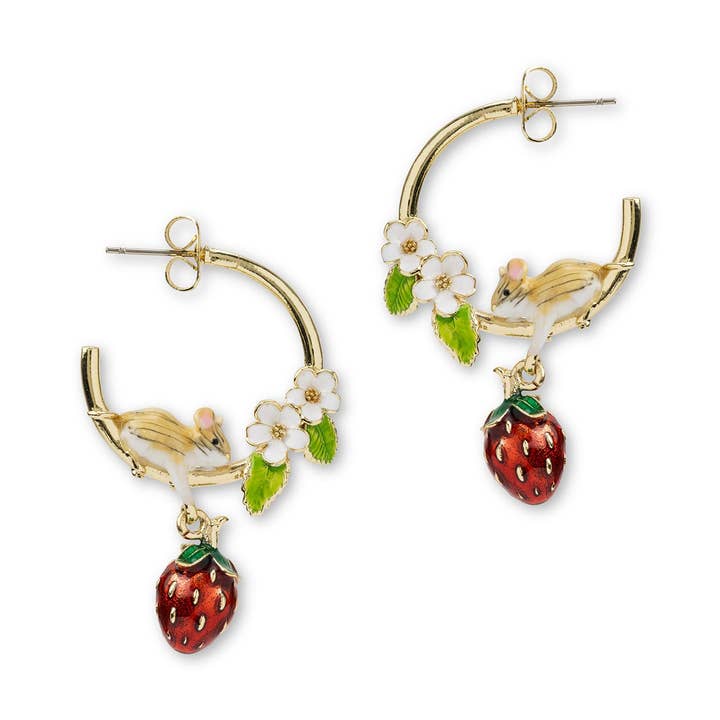 Strawberry & Mouse Hoops for wholesale by Bill Skinner