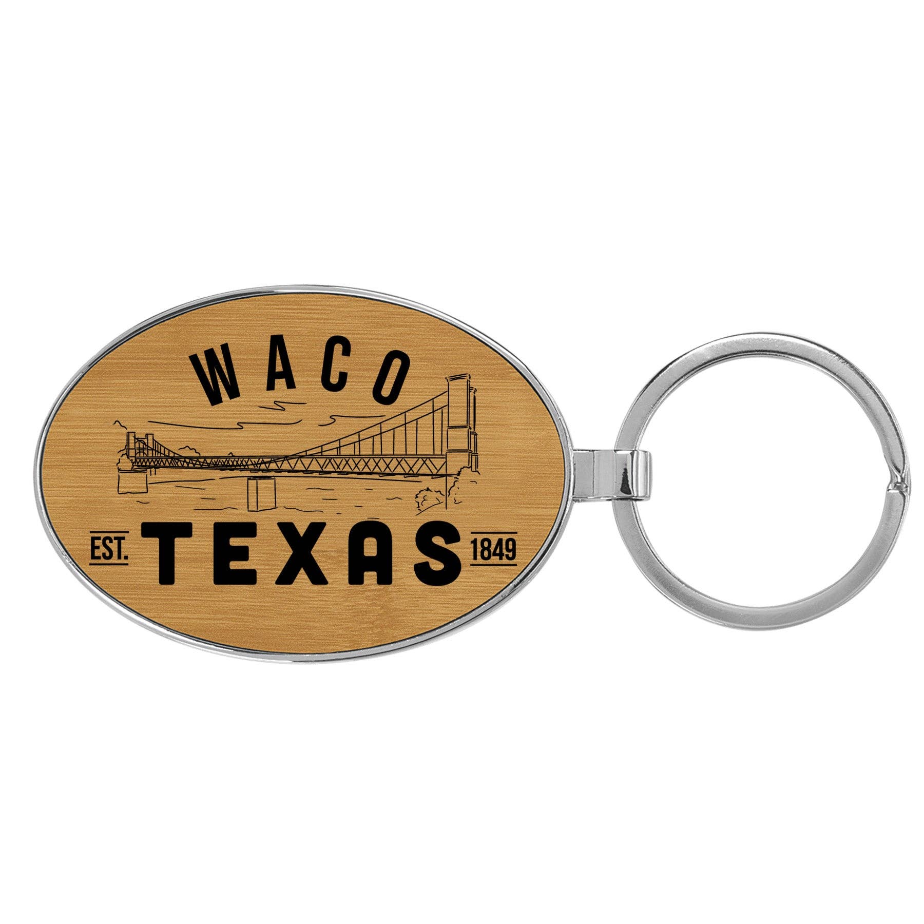 Made in Texas Co. - Wholesale Keychain - Unisex - Waco Texas Keychain0