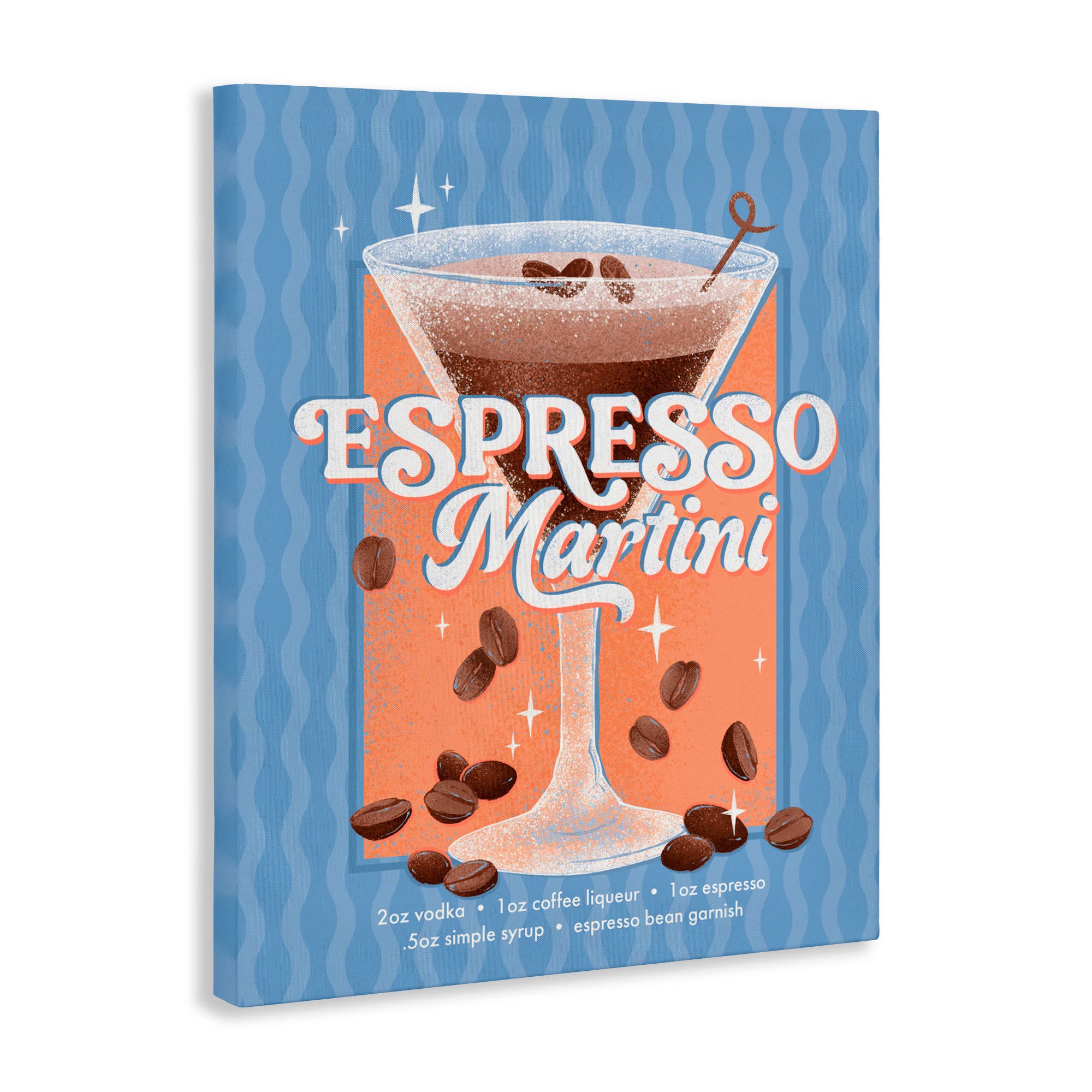 Stupell Industries - Wholesale Wall sign - Retro Espresso Martini & Recipe - Unframed Wall Art10