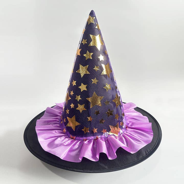 Little Trendy - Wholesale Party Hat/Crown - Halloween Glitter Mesh Witch Hat Party dress hat10