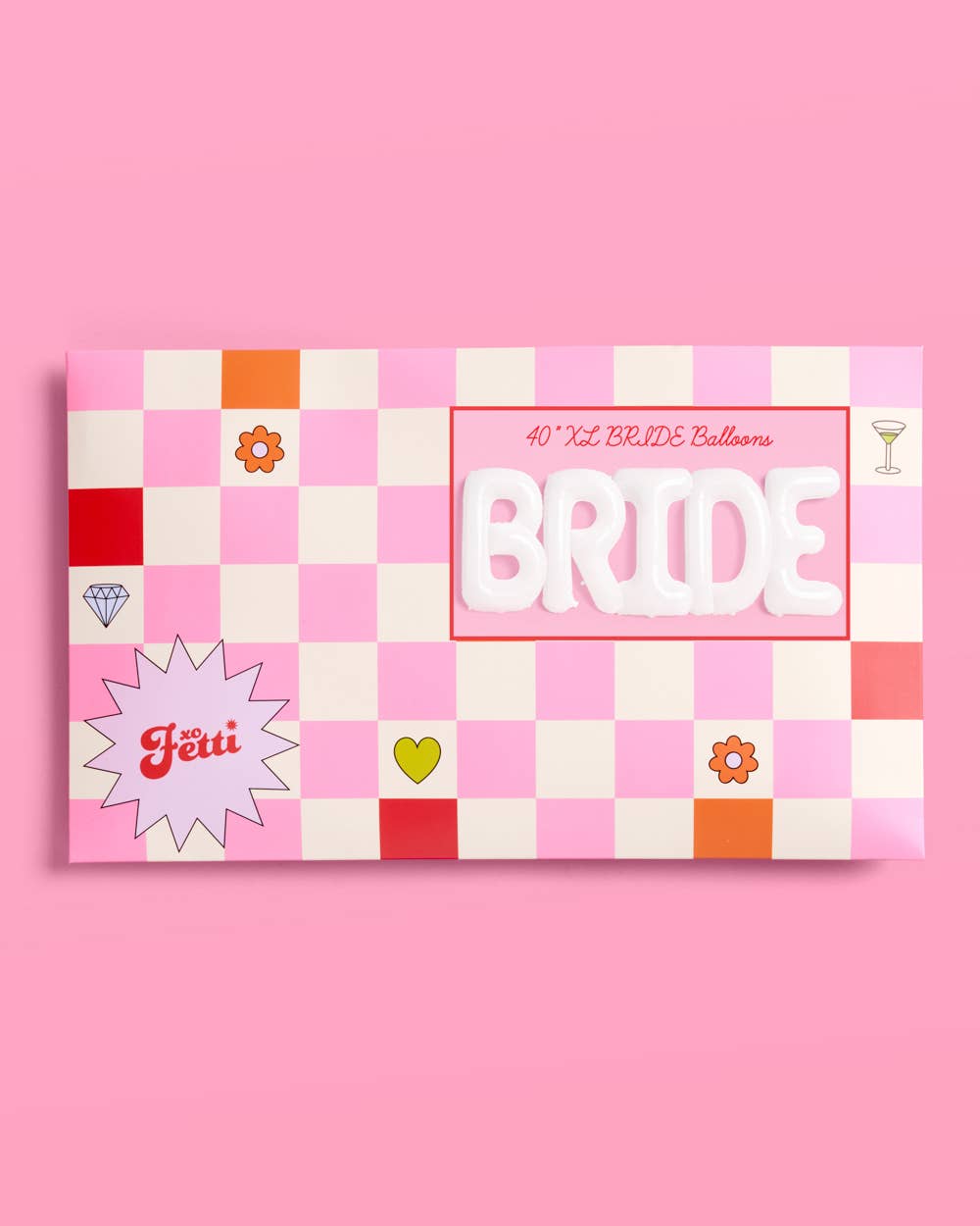 xo, Fetti - Vente Ballon - Ballons de Mariée XL Bachelorette, Décor de Douche Nuptiale de 40 pouces1