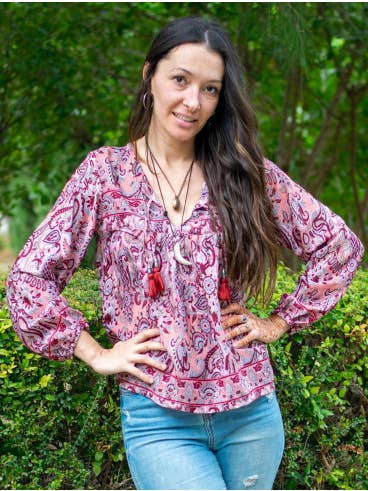 Blouse à manches longues pour la vente par Kimago Look