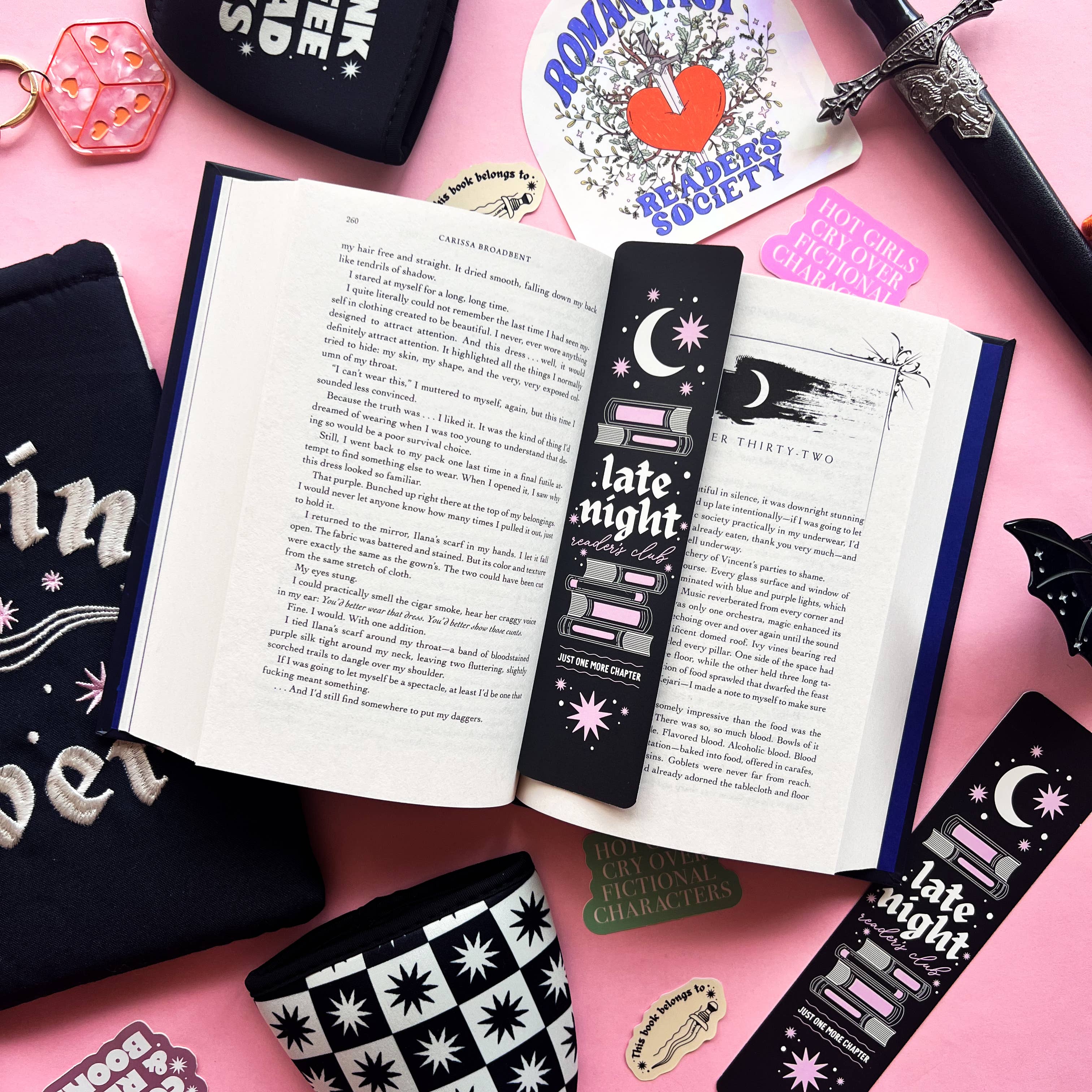 Jollie Ollie Designs - Wholesale Bookmark - Late Nights Paper Bookmark1