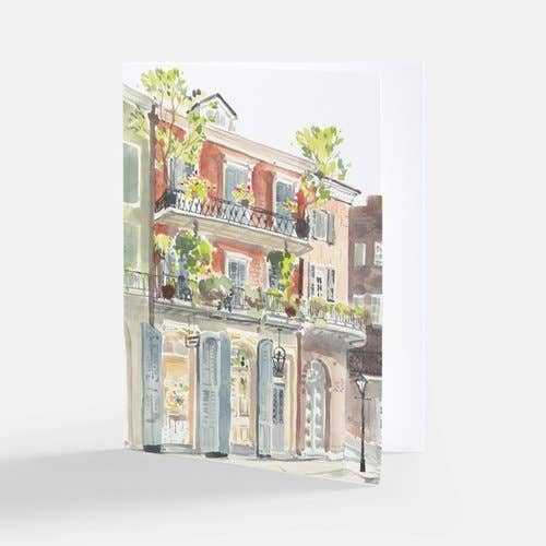 "New Home" Watercolor Note Card for wholesale by Lyla Clayre Studio