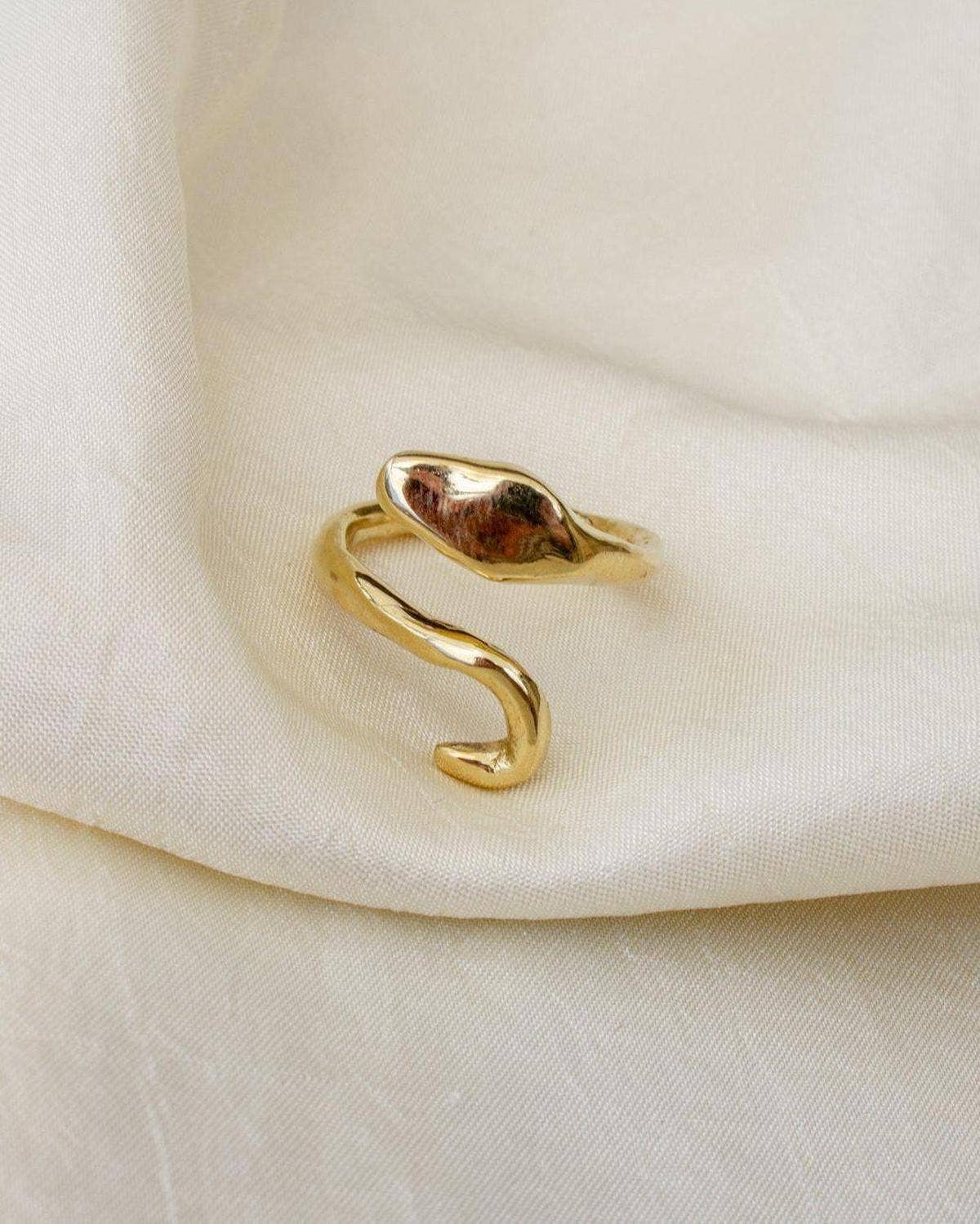 Dea Dia - Wholesale Band/Stacked Ring - Serpent Guardian Wrap Ring0