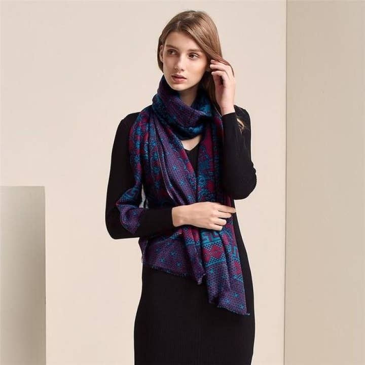 Scarflings - Venta al por mayor Bufanda - Mujer - Chal de lana elegancia refinada