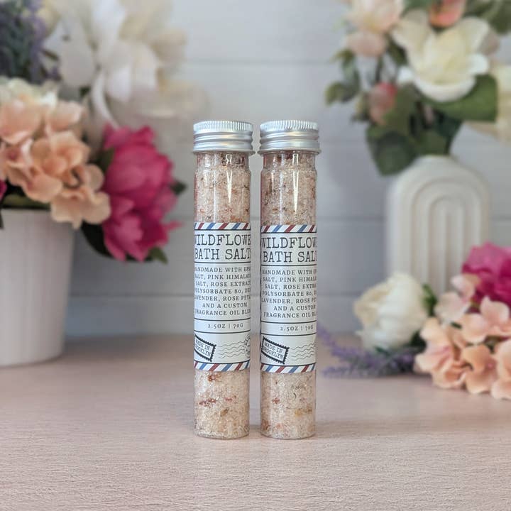 Mainland Vintage - Wholesale Bath Salts - Wildflower Bath Salts - Pink Himalayan & Epsom Salts2