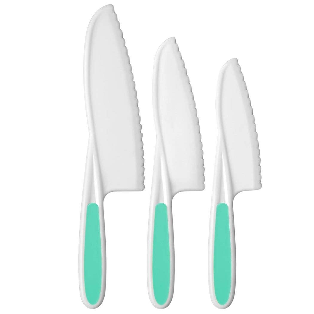 Zulay Kitchen - Wholesale Knife Set - Safety Knife Set for Kids – 3-Piece Montessori Kitchen Tool13