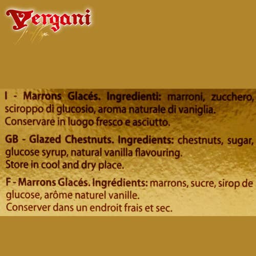 Maargo Food & Wine Wholesale – wholesale Chocolate-covered sweets – Vergani Whole Marrons Glaces Gift Box 230g5