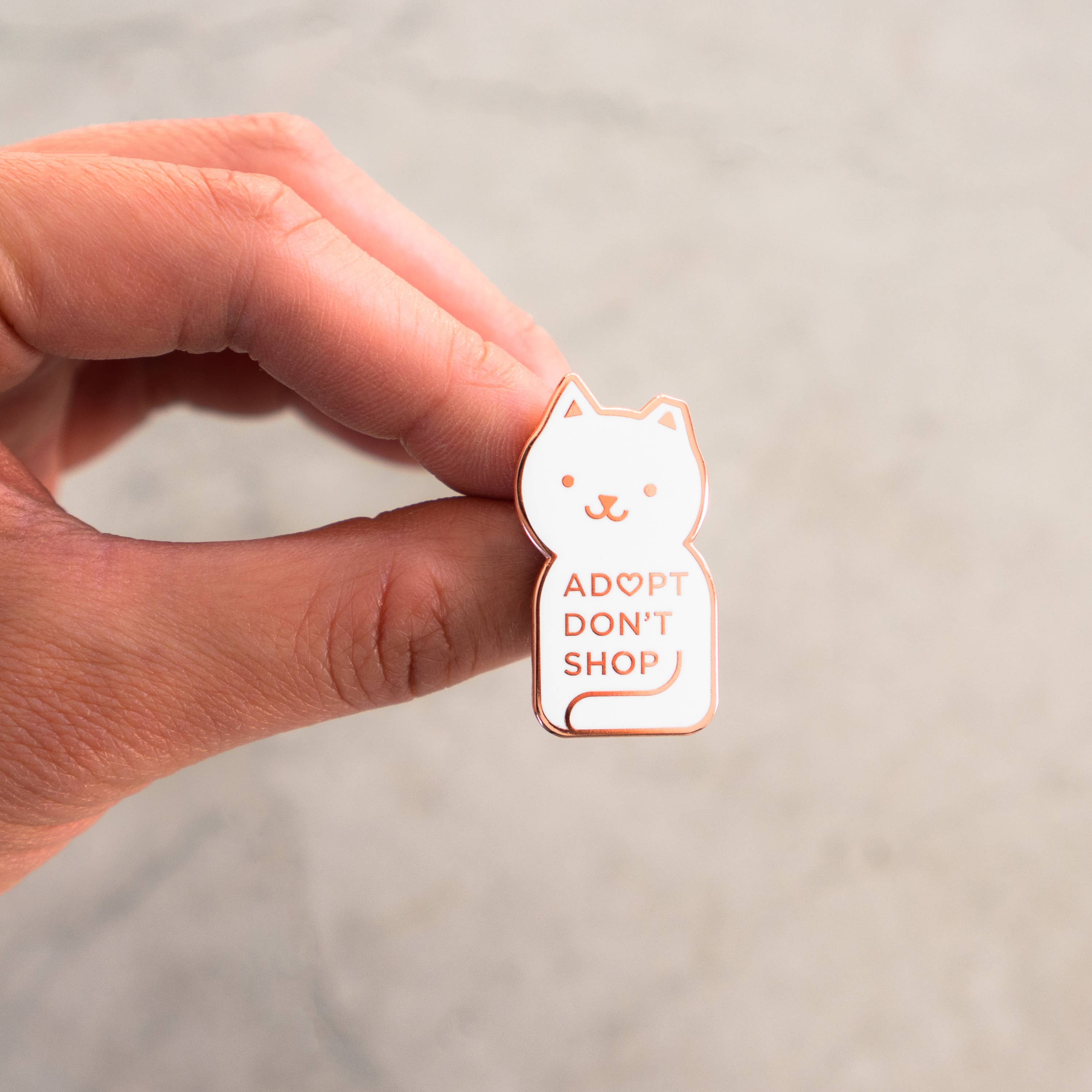 Everyday Olive - Wholesale Lapel Pin/Button - Adopt Don't Shop Pin1