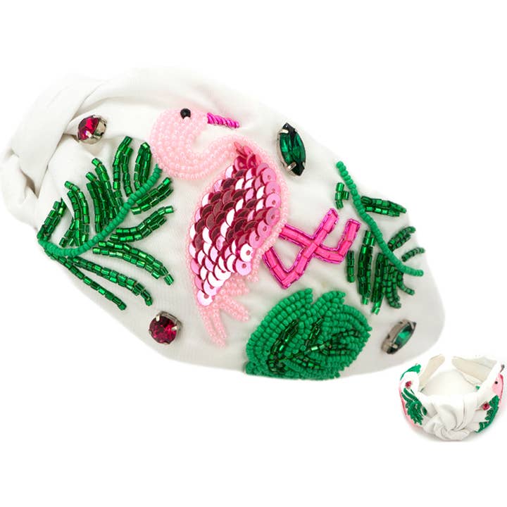 GEW ZAADKRALEN FLAMINGO HAARBAND, 20 0369 voor groothandel op Faire