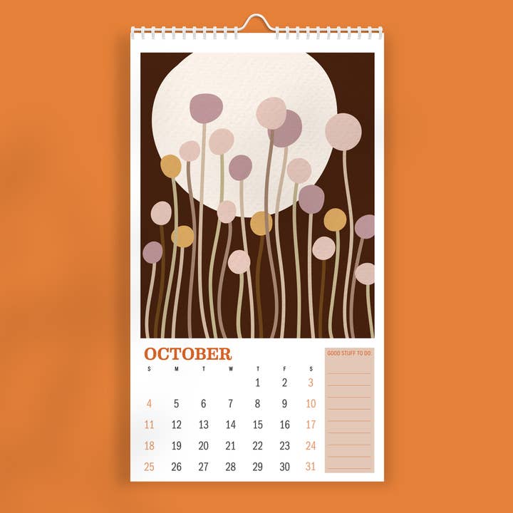 strawberryluna - Wholesale Calendar - 2026 Wall Calendar Illustrated Botanicals and Nature Art10